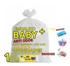 Saco Lixo Baby Descarte Fraldas 10 Sacos Lavanda + Brinde