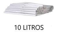 Saco Lixo Branco Para Cozinha Banheiro 10 Litros 100Un