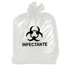 Saco Lixo Hospitalar Branco Leitoso 15 Litros 100 Unidades