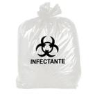 Saco Lixo Hospitalar Branco Leitoso 50 Litros C/100 unidade
