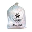 Saco lixo hospitalar infectante 30l c/100 branco embalac