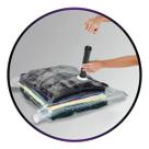 Saco Organizador A Vacuo Para Viagem Pratico E Facil 50X60Cm