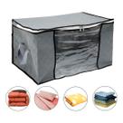 Saco Organizador Bolsa Roupas Cobertas Multifuncional Cinza Saco Organizador Bolsa Roupas Cobertas Multifuncional Cinza