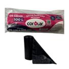 Saco p/lixo 100l rolo cor&lar c/5
