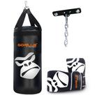Saco Pancada Boxe + Luva Bate saco Pro + Suporte De Teto Articulado Aço Kit Infantil Criança Gorilla