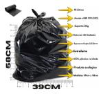 Saco Para Descarte De Resíduos Super Forte Preto