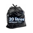 Saco para Lixo 20 Litros - Reforçado Preto - Pacote com 5 kg
