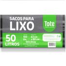 Saco para Lixo 50L Preto TOTE pct c/100un (63x80x0,6)