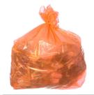 Saco para Lixo com Capacidade de 60 Litros Laranja com 100 Unidades Itaquiti