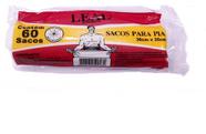 Saco para lixo pia 30x35cm leal c/60 sacos - branco