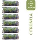 Saco para Lixo Verom Citronela 100 Lts ou 20 kg Kit com 6 rolos ou 60 unidades