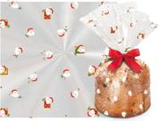 Saco Para Panetone 500g + Laço + Fecho 10 Und RAIZ CROMUS Saco Para Panetone 500g + Laço + Fecho 10 Und RAIZ CROMUS