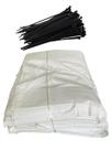 Saco Para Silagem 51x110x120 + 100 Abraçadeiras Nylon Preta