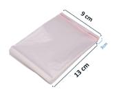 Saco Plástico 9x13+3cm Adesivado Vabene Transparente Com 500 Unidades