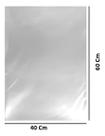 Saco Plástico Cristal Transparente 40x60cm Pacote 1kg Grosso
