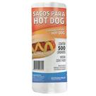 Saco Plástico Hot Dog 23x14cm 500 Unidades Extrusa - Pack