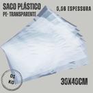 Saco plástico transparente 30x40cm virgem com 1kg Saco plástico transparente 30x40cm virgem com 1kg