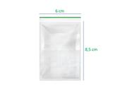 Saco Plástico Transparente Fecho Zip Hermético Vabene 6x8,5cm Com 100 Unidades