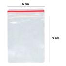 Saco Plástico Zip Lock Hermético Nº 2 - 6x10 C/ 100 Unidades