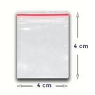 Saco Plástico Zip Lock Nº00 4x4cm com 1000 unidades