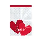Saco Poli Transparente Love - 50 Unidades - Cromus - Rizzo