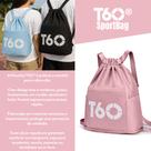 Saco Rosa T60 Academia Unissex Impermeável Corrida Esporte