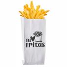 Saco Saquinho Papel Servir Batata Frita Batatinha 500 unid Saco Saquinho Papel Servir Batata Frita Batatinha 500 unid