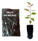 Saco Saquinho Plástico Para Mudas Preto 8x15cm 1000 Unidades