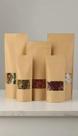 Saco Stand Up Pouch Kraft Fosco Visor 14x22cm 50un
