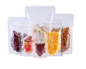Saco Stand Up Pouch Transparente Fecho Zip 14x23+4 100 Unidades