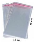Saco Transparente 10x15 + Aba Adesiva 3cm 100 Un Nota Fiscal ( PAI )