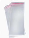 Saco Transparente 6x25 + Aba Adesiva 3cm 100 Un Adesivado ( PAI )
