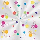 Saco Transparente Decorado Colors Balloons - 15x22cm - 100 unidades - Cromus - Rizzo Embalagens