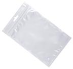 Saco Zip Poolsy 12cm x 20cm Frente Transparente e Fundo Branco Com 100 Unidades