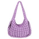 Sacola acolchoada Juoxeepy Large Roxa Nylon para mulheres