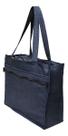 Sacola Artesanal Ecológica Fashion Em Jeans Reforçada com Bolso Frontal 40x30x10