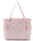 Sacola BAGSMART Puffer Carry On Tote 24L para mulheres rosa Sacola BAGSMART Puffer Carry On Tote 24L para mulheres rosa