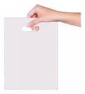 Sacola boca palhaço para presente c/25 branco 20x30 - Magnatech