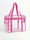 Sacola Bolsa Jumbo Multiuso Cristal PVC 0,20mm com reforço EXTRA Alças de Nylon Maternidade Praia Uso institucional