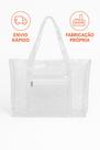 Sacola Bolsa Transparente Jumbo G com Bolso Frotal Cristal PVCReforçado Penitenciária Praia Piscina