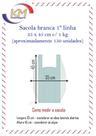 Sacola branca 35 x 45 cm 1º linha - 1 Kg - sacola plástica (997)