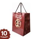 Sacola Cartonada Páscoa Premium Alça De Nylon 20x15x25cm Quantidadae:10 Unidades
