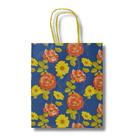 Sacola chita flores (17,5x8,5x21,5cm) c/ 10 un.