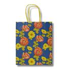 Sacola chita flores (17,5x8,5x21,5cm) c/ 30 un.