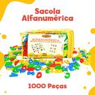 Sacola Colorida Alfanumérica Aprende Letras Alfabeto 1000pç Quantidade de peças:1000