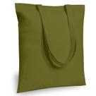 Sacola de algodão TopDesign verde oliva 16 x 15 cm, pacote com 12