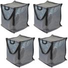 Sacola de armazenamento DURASACK Heavy Duty 22 galões 113,6 L cinza x4