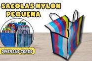 Sacola de Feira Pequena em Nylon - 01 Peça - 30x29x15cm Sacola de Feira Pequena em Nylon - 01 Peça - 30x29x15cm