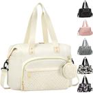 Sacola de fraldas Tenot Travel Baby Bag com estojo de chupeta bege Sacola de fraldas Tenot Travel Baby Bag com estojo de chupeta bege