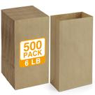 Sacola de lancheira de papel Dream 6 lb Brown Kraft 500 Pack